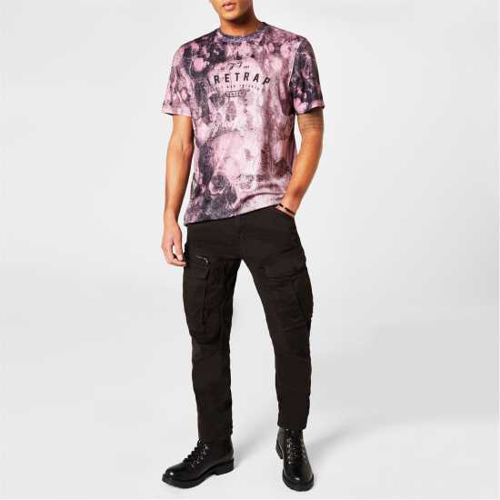 Firetrap Мъжки Панталони Cargo Trouser Mens Прайте черно Мъжки панталони чино