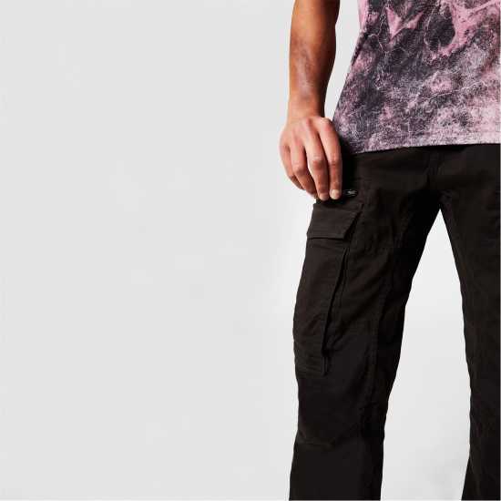 Firetrap Мъжки Панталони Cargo Trouser Mens Прайте черно Мъжки панталони чино