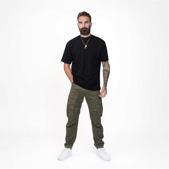 Firetrap Мъжки Панталони Cargo Trouser Mens Хаки Мъжки панталони чино