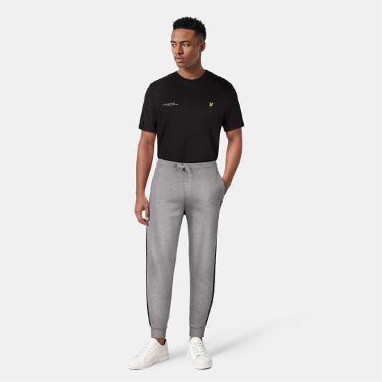 Lyle And Scott Eagle Tape Joggers Grey T28 Lyle And Scott Eagle Tape Joggers Grey T28