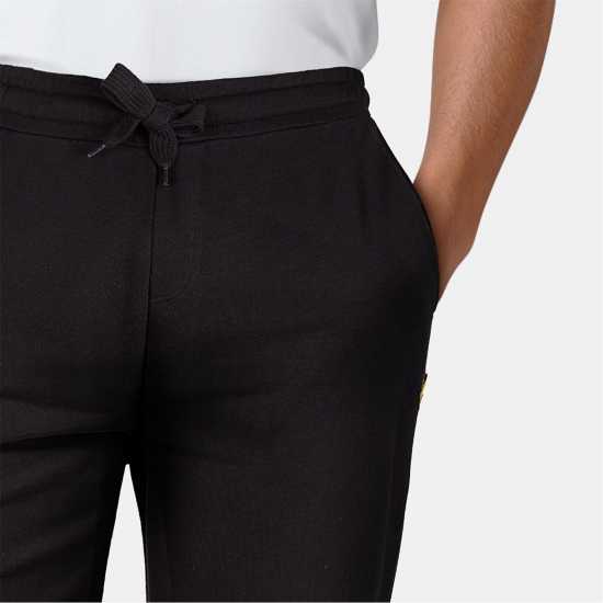 Lyle And Scott Eagle Tape Joggers Black Z865 
