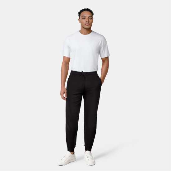 Lyle And Scott Eagle Tape Joggers Black Z865 