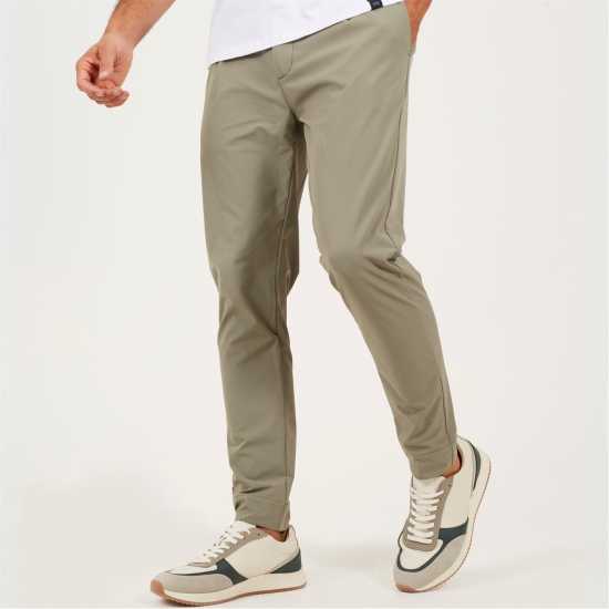 Brave Soul Панталони Чино Mens Casual Chino Trousers Sage  