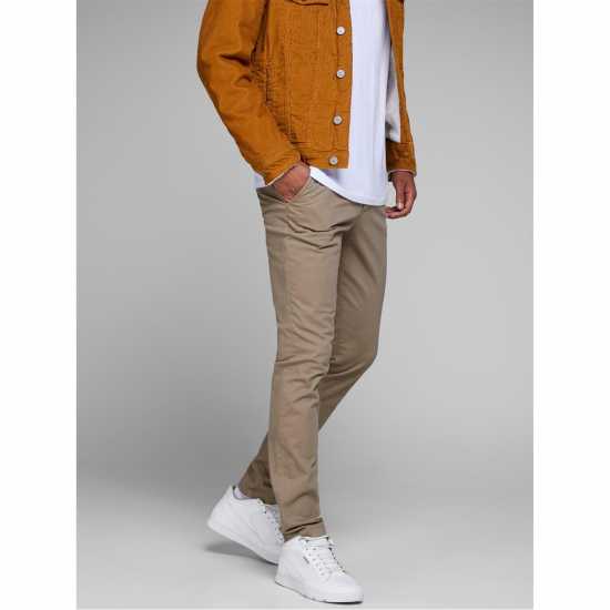 Мъжки панталони чино Jack And Jones Панталони Чино Slim Stretch Chino Trousers Бежово Jack And Jones Панталони Чино Slim Stretch Chino Trousers Бежово Мъжки панталони чино