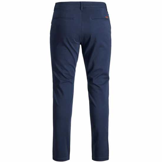 Jack And Jones Панталони Чино Slim Stretch Chino Trousers Нави блейзър Мъжки панталони чино