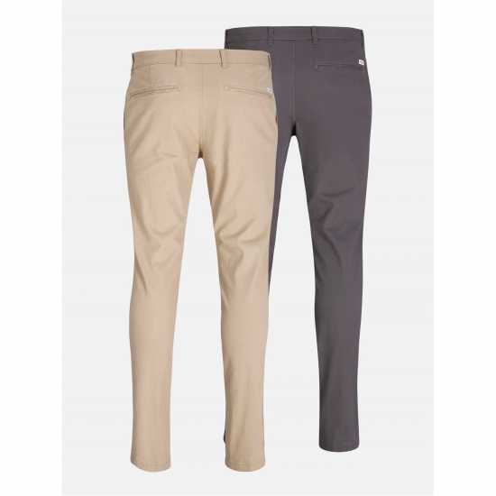 Мъжки Панталони Jack And Jones 2-Pack Marco Chino Trouser Mens Посуда Мъжки Панталони Jack And Jones 2-Pack Marco Chino Trouser Mens Посуда