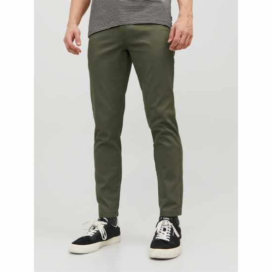 Мъжки панталони чино Мъжки Панталони Jack And Jones 2-Pack Marco Chino Trouser Mens Черно/Олива Мъжки Панталони Jack And Jones 2-Pack Marco Chino Trouser Mens Черно/Олива Мъжки панталони чино