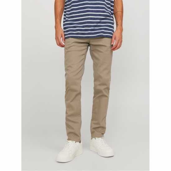 Мъжки Панталони Jack And Jones 2-Pack Marco Chino Trouser Mens Бежово/Морско синьо Мъжки панталони чино