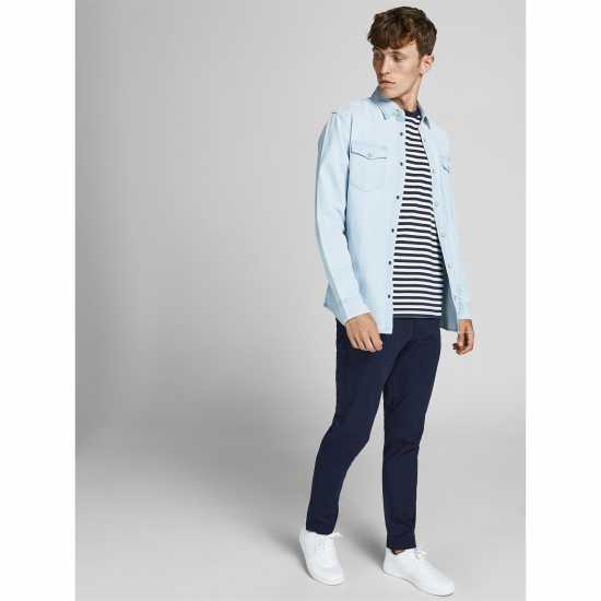 Jack And Jones Dave Chino Нави блейзър Мъжки панталони чино