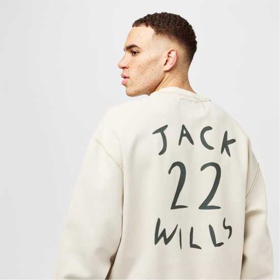 Мъжки Пуловер Обло Деколте Jack Wills Worn Well Crew Sweater Mens  Мъжки горнища на анцуг