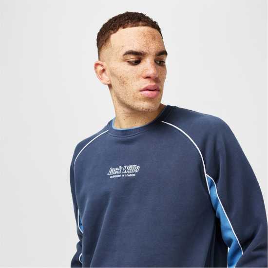 Мъжки горнища на анцуг Jack Wills Retro Sport Crew Jumper Jack Wills Retro Sport Crew Jumper Мъжки горнища на анцуг