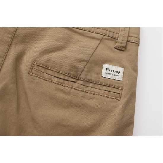 Детски панталони чино Firetrap Панталони Чино Chino Trousers Juniors Хаки Firetrap Панталони Чино Chino Trousers Juniors Хаки Детски панталони чино