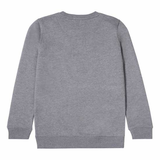 Блуза Обло Деколте Jack Wills Crew Neck Sweatshirt Grey Heather Детски горнища и пуловери