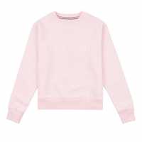 Блуза Обло Деколте Jack Wills Kids Girls Script Crew Neck Sweatshirt Pink Lady Детски горнища и пуловери