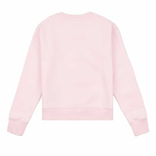 Блуза Обло Деколте Jack Wills Kids Girls Script Crew Neck Sweatshirt Pink Lady Детски горнища и пуловери