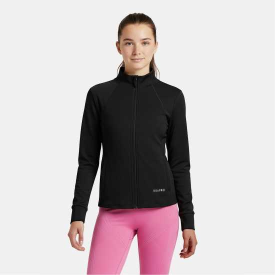 Usa Pro Детско Яке Pro Training Fitness Jacket Juniors Черно 
