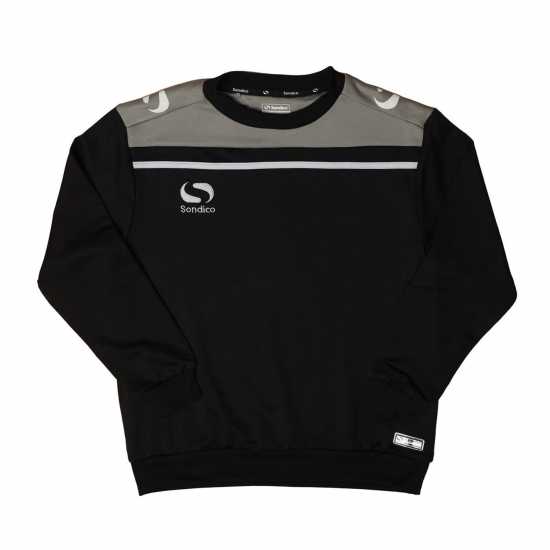 Sondico Performance Crew Sweatshirt Черно/Тъмно сиво 