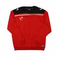 Sondico Performance Crew Sweatshirt Червен/Черен 