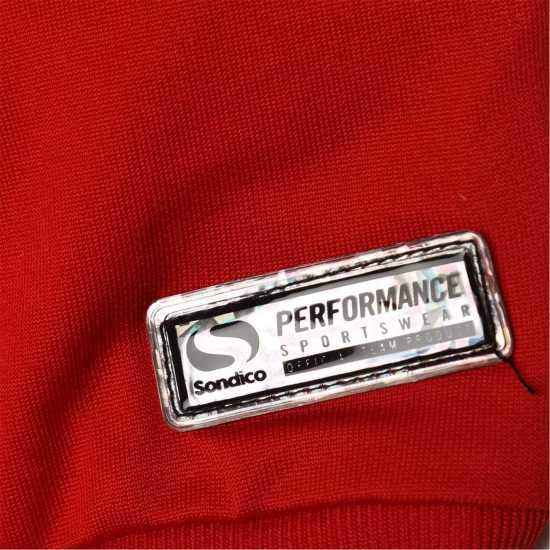 Sondico Performance Crew Sweatshirt Червен/Черен 