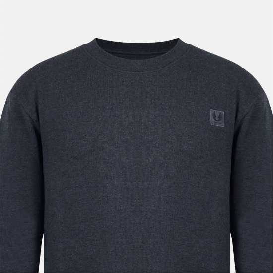 Firetrap Crew Sweatshirt Тъмно сиво марл 