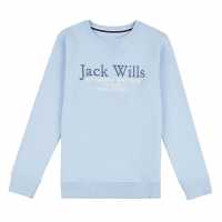 Jw Script Lb Crew Jn99 Cashmere Blue Детски горнища и пуловери