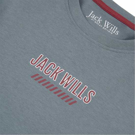 Jack Wills Ski Long Sleeve T-Shirt Stormy Weather Детски горнища и пуловери