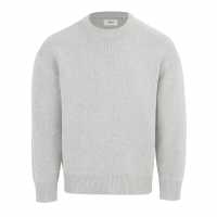 Firetrap Crew Neck Sweater Knitted Jumper Men Светло сиво Мъжки горнища на анцуг