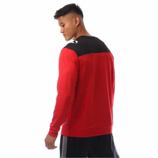 Sondico Performance Crew Sweatshirt Червен/Черен Sondico Performance Crew Sweatshirt Червен/Черен