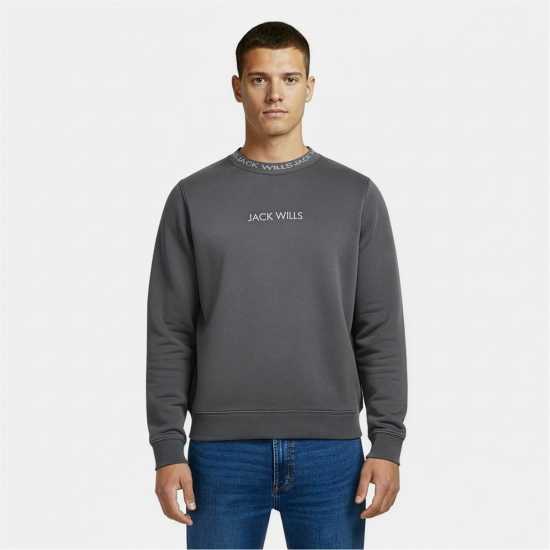 Jack Wills Kids' Jacquard Crew Sweatshirt  