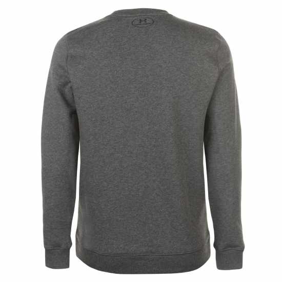Under Armour Мъжки Пуловер Обло Деколте Rival Fitted Crew Sweater Mens Pitch Gray Мъжки полар