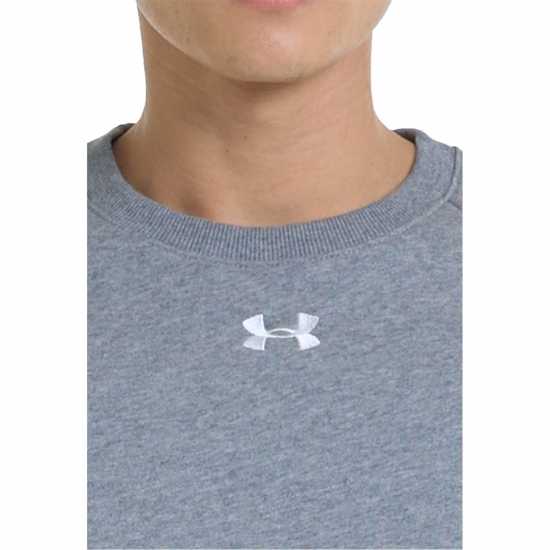 Under Armour Ua Rival Fleece Crew Mens Черно сиво 