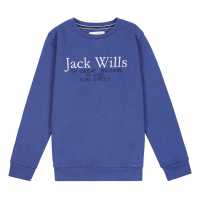 Wills Script Crew Neck Sweater Junior Boys  Детски горнища и пуловери
