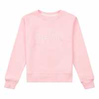 Jack Wills Script Crew Sweatshirt Pink Lady Marl Детски горнища и пуловери