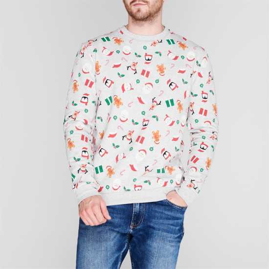 Коледни пуловери Star Мъжка Блуза Обло Деколте Christmas Crew Sweatshirt Mens Star Мъжка Блуза Обло Деколте Christmas Crew Sweatshirt Mens Коледни пуловери