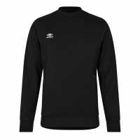 Umbro Мъжка Блуза Полар Pro Fleece Sweatshirt Mens Black / White Мъжко облекло за едри хора