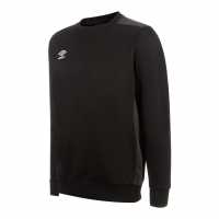 Umbro Мъжка Риза Poly Sweatshirt Mens Black/Carbon Мъжко облекло за едри хора
