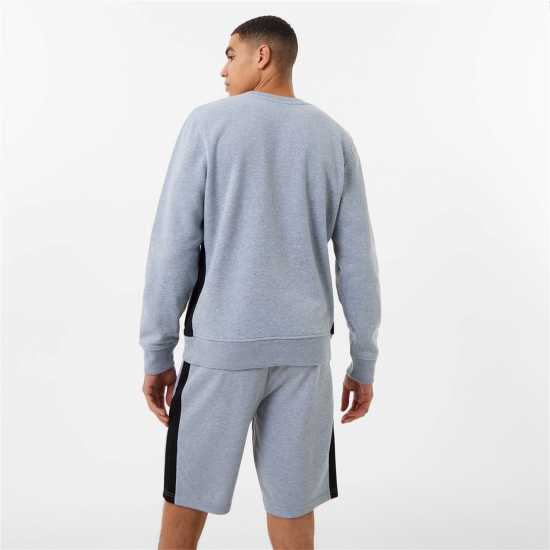 Everlast Premium Crew Sweatshirt Grey Marl Мъжко облекло за едри хора