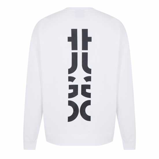 Hugo Boss Hugo Cut Logo Sweatshirt White 100 Мъжки пижами