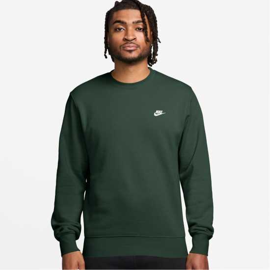 Nike Sportswear Club Crew Fir/White Nike Sportswear Club Crew Fir/White