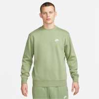Nike Sportswear Club Crew Oil Green Мъжко облекло за едри хора