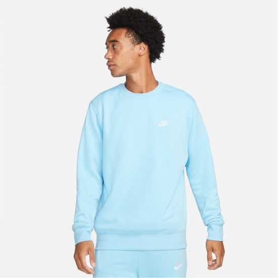 Мъжки горнища на анцуг Nike Sportswear Club Crew Blue/White Nike Sportswear Club Crew Blue/White Мъжки горнища на анцуг