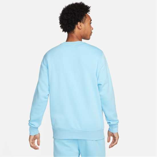 Мъжки горнища на анцуг Nike Sportswear Club Crew Blue/White Nike Sportswear Club Crew Blue/White Мъжки горнища на анцуг