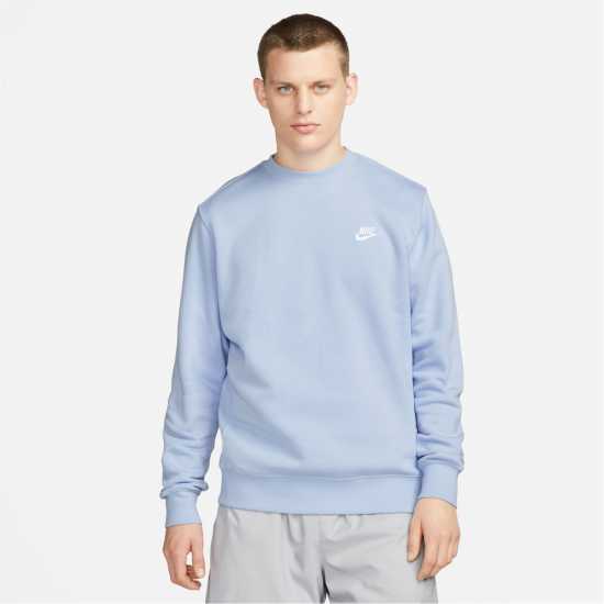 Мъжки горнища на анцуг Nike Sportswear Club Crew Кралско/Бяло Nike Sportswear Club Crew Кралско/Бяло Мъжки горнища на анцуг