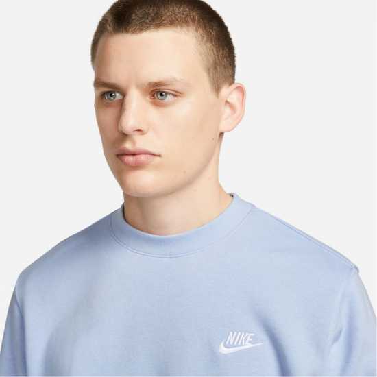 Мъжки горнища на анцуг Nike Sportswear Club Crew Кралско/Бяло Nike Sportswear Club Crew Кралско/Бяло Мъжки горнища на анцуг