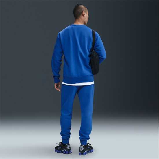 Мъжки горнища на анцуг Nike Sportswear Club Crew Кралско/Бяло Nike Sportswear Club Crew Кралско/Бяло Мъжки горнища на анцуг