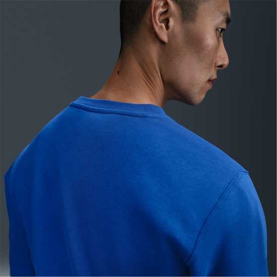Мъжки горнища на анцуг Nike Sportswear Club Crew Кралско/Бяло Nike Sportswear Club Crew Кралско/Бяло Мъжки горнища на анцуг