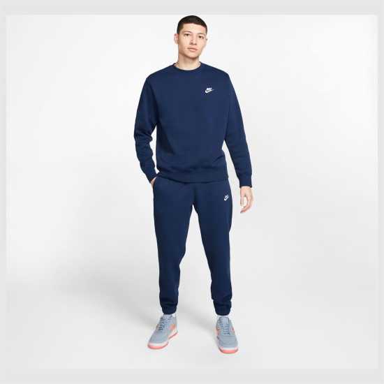 Мъжки горнища на анцуг Nike Sportswear Club Crew Морска синьо Nike Sportswear Club Crew Морска синьо Мъжки горнища на анцуг