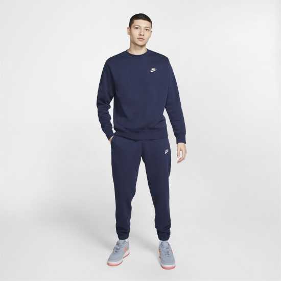 Мъжки горнища на анцуг Nike Sportswear Club Crew Морска синьо Nike Sportswear Club Crew Морска синьо Мъжки горнища на анцуг