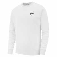 Nike Sportswear Club Crew White/Black Мъжко облекло за едри хора