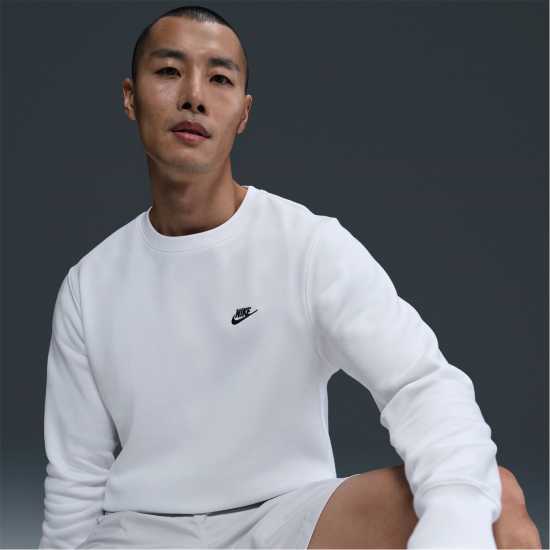 Мъжки горнища на анцуг Nike Sportswear Club Crew Бяло/Черно Nike Sportswear Club Crew Бяло/Черно Мъжки горнища на анцуг